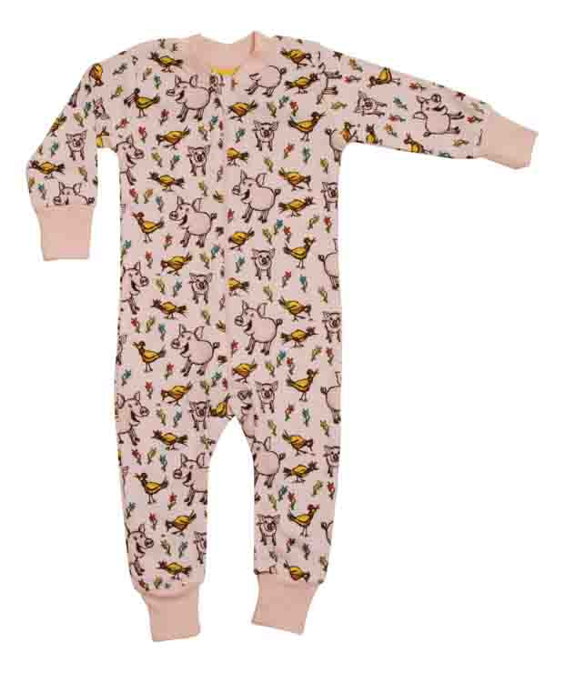 Duns Zip Suit, Pigs and Acorns Violet Tulle. Dewberry Purple Taping main image 0