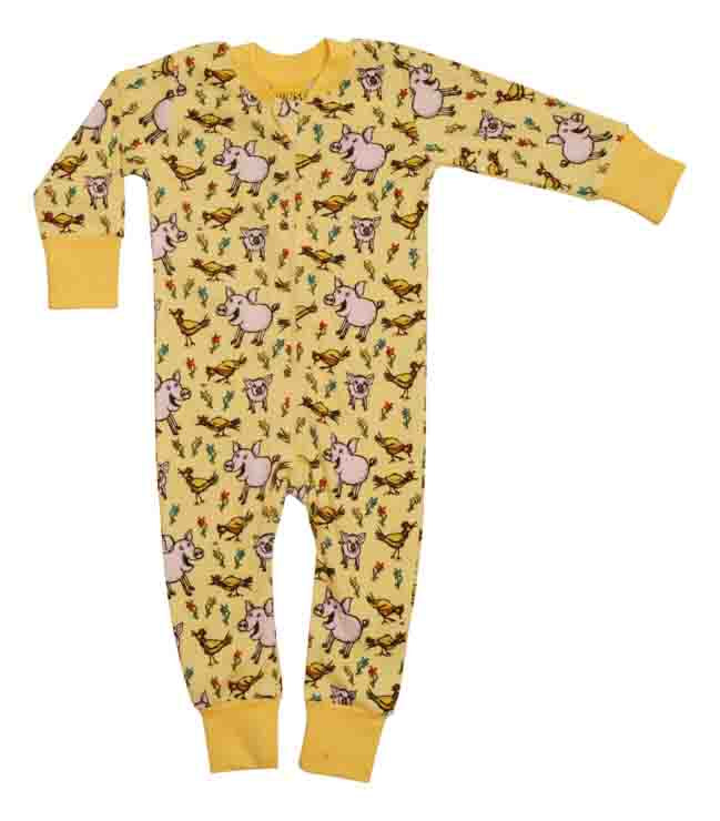 Duns Zip Suit, Pigs and Acorns Violet Tulle. Dewberry Purple Taping main image 1