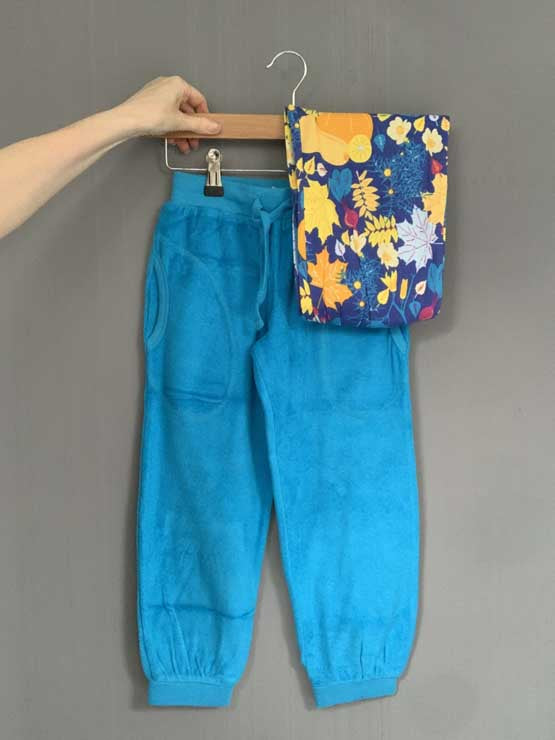 Marina Blue Terry Trousers main image 1
