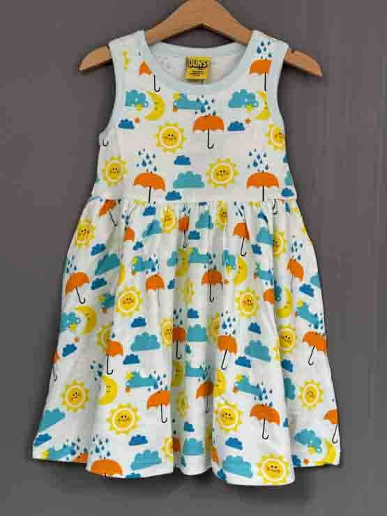 Duns L/S Gathered Dress, Pink Radish Dogwood