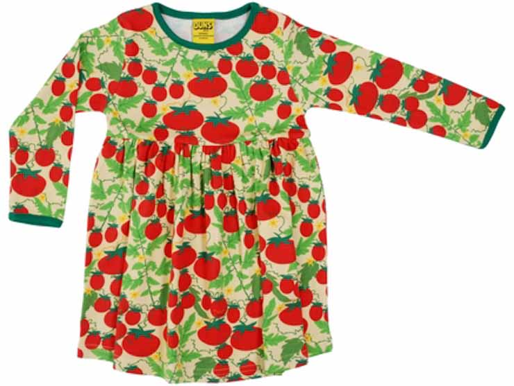 Duns L/S Gathered Dress, Hearts main image 1
