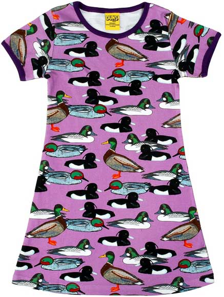 DUNS Short Sleeved A-line Dress Adult - Duck Violet Purple Strawberry Meerkat Boutique DUNS Short Sleeved A-line Dress Adult - Duck Violet Purple Strawberry Meerkat Boutique
