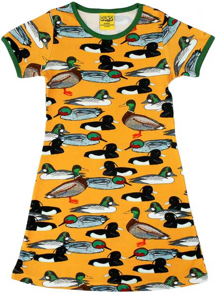DUNS Short Sleeved A-line Dress Adult - Duck Mustard Strawberry Meerkat Boutique DUNS Short Sleeved A-line Dress Adult - Duck Mustard Strawberry Meerkat Boutique