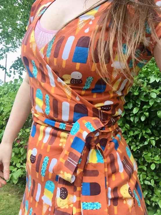 DUNS Wrap Dress - Ice Cream Pumpkin Strawberry Meerkat Boutique DUNS Wrap Dress - Ice Cream Pumpkin Strawberry Meerkat Boutique