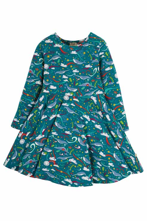 frugi sofia skater dress Girls Frugi Organic Cotton Pink Piskie Skater Dress