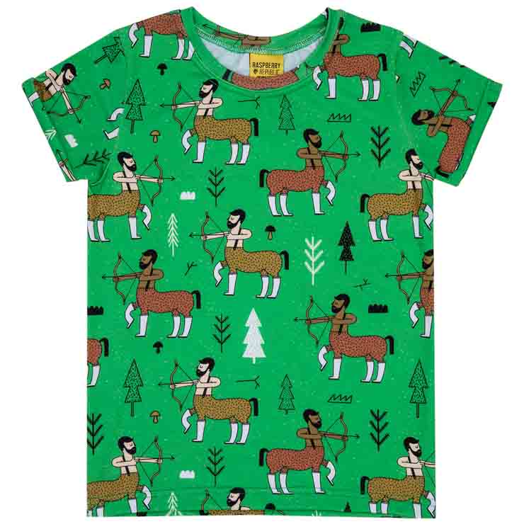Raspberry Republic Short Sleeved T-shirt - Enchanted Forest Green ...